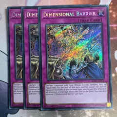 遊戯王 次元障壁 EU版 シークレットレア 3枚セット 1st Edition 遊戯王