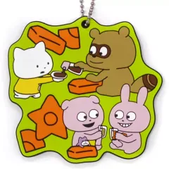 【中古】雑貨 集合/背景緑 コースターにもなるラバーチャーム 「一番くじ にしむらゆうじ～ぼくたち今日は鍋パーティー♪～」 コースターにもなるラバーチャーム賞