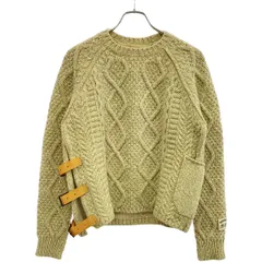 SUNSEA サンシー 18AW  BELTED FISHERMAN SWEATER ベルテッドフィッシャーマンニットセーター 18A56 ベージュ 1のサムネイル