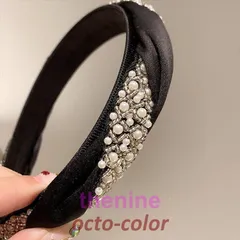 カチューシャ アクセサリー ジュエリー アクセ ヘアアクセ ヘアアレンジ カチューシャ ビーズ パール パーティー ブラック イベント清楚