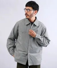 新品 未使用 JIGGYS SHOP(ジギーズショップ)ストレッチCNブロード中綿シャツ 217723 グレーのサムネイル