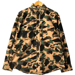 古着 70~80年代 ファイブブラザー Five Brother ダックハンターカモ 長袖 プリントネルシャツ USA製 メンズL相当 ヴィンテージ/eaa588739