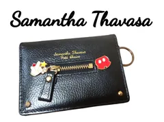 サマンサタバサ Samantha Thavasa  プチチョイス パスケース 定期入れ ディズニー ミッキー 黒 かわいい