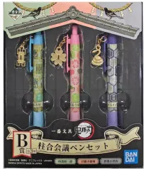 【中古】ペン 時透無一郎＆甘露寺蜜璃＆伊黒小芭内 柱合会議ペンセット(3本セット) 「一番文具 鬼滅の刃」 B賞