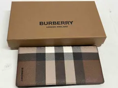 BURBERRY 長財布 バーバリー ロングウォレット DARK BIRCH BROWN チェック柄