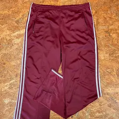 USA製 ’70s~’80s ヴィンテージ adidas トラックパンツ L バーガンディ ATP ３本ライン トレフォイル 70年代 80年代 アディダス ジャージ ビンテージ VINTAGE ボトムス アメリカ製 ユーズド USED 古着