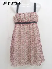 ◇ ◎ Apuweiser riche アプワイザー リッシェ 花柄 キャミソール 膝丈 ワンピース サイズ1 ピンク系 レディース  【1109070008806】のサムネイル