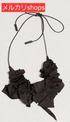 【新品】布モチーフ 重ね ネックレス　黒 (NE5)
