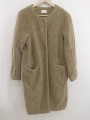 ◇ KBF ケービーエフ URBAN RESEARCH ボア 長袖 ロング コート サイズONE ベージュ系 レディース P  【1304250000346】のサムネイル