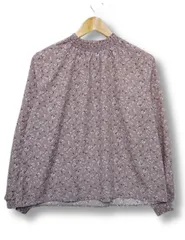 【送料無料】【新品未使用】ハニーズ グレイシア GLACIER 長袖カットソー 小花柄 総柄 ライトブラウン レディース Lサイズ■L28670SSS25-250405-10（198）