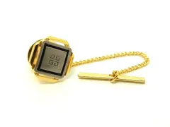 ■美品■ GIVENCHY ジバンシィ ヴィンテージ タイタック ネクタイピン アクセサリー ビジネス 紳士 メンズ ゴールド系×シルバー系 DK6692のサムネイル