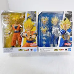 【新品未開封】shfiguarts スーパーサイヤ人フルパワー孫悟空＆スーパーサイヤ人ベジータ-目覚めるスーパーサイヤ人の血- 2体セット まとめ売り ドラゴンボール S.H.Figuarts フィギュアーツのサムネイル