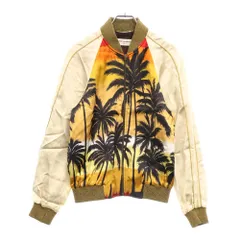 SAINT LAURENT PARIS (サンローランパリ) 16SS サンセットパームツリーテディスーベニアジャケット スカジャン ボンバーブルゾン ベージュ 419265 Y348Kのサムネイル