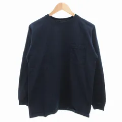 ビームス BEAMS タグ付き グットウェアー Goodwear ポケット ロング スリーブ Tシャツ ロンT クルーネック USA製 M 紺 ネイビー 11-14-0520-394-79-18 /GV