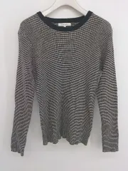 ◇ GLOBAL WORK グローバルワーク 長袖 ニット セーター サイズM ブラック ホワイト レディース P  【1304250009134】