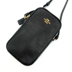 極美品<!-利用不可文字-!>COACH コーチ C0736 0736 736 ショルダーバッグ ミニポーチ スマホポーチ クロスボディ 斜め掛け 肩掛け スマホ
