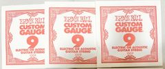 ERNIE BALL エレキギター弦 バラ弦 1009 .009 3本セット アーニーボール