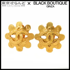 シャネル CHANEL ココマーク フラワーモチーフ イヤリング 04P ゴールド メタル コスチュームジュエリー レディース 101789466