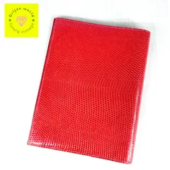 プロフ必読！Tania様専用 HERMES グローブトロッターリザード シェーブル Rouge Moyen 手帳カバー