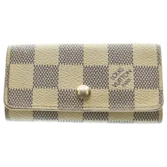 LOUIS VUITTON (ルイヴィトン) ダミエアズール ミュルティクレ4 PVC 4連キーケース ホワイト N60020