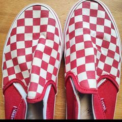 Z4【VANS】スリッポン　チェッカーフラッグ【24.0cm】