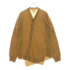 COMME des GARCONS SHIRT (コムデギャルソンシャツ) 23AW ×LACOSTE ラコステ 捻じれ ワンポイント ウールカーディガン ワニ ベージュ FL-N005のサムネイル