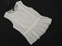 theory セオリー ノースリーブ ペプラム ブラウス シャツ sizeS/白 ■◆ レディース