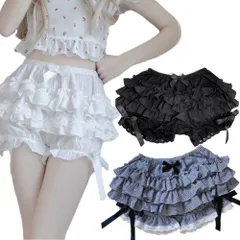リボン付き ペチコート フリル パニエ ブラック ホワイト チェック フリル付きペチコート 白 ガーリー ふわふわ かわいい スカート下着 インパン インナー ボリュームアップ 透け防止