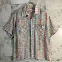 USA製 50's-60's Dunhill Sportswear オープンカラーシャツ マルチカラー M
