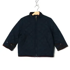 ポロ・ラルフローレン キルティングジャケット ジャンパー アウター キッズ 男の子用 3/3Tサイズ ブラック POLO RALPH LAUREN 【中古】