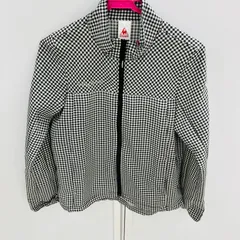 A【古着】le coq spotif ルコックスポルティフ ジャンパーナイロンジャケット ギンガムチ おしゃれ おでかけ スポーツ 筋トレ ゴルフ