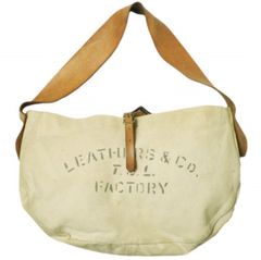 The Superior Labor ザ・シュペリオールレイバー 日本製 Canvas Newspaper Bag キャンバスショルダーバッグ Natural メッセンジャーバッグ カバン g22739
