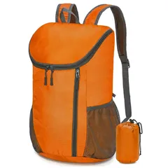 【特価商品】[潤木社] リュックサック 折りたたみ リュック 超軽量 大容量 人気 折り畳み 防水 耐久性 メンズ シンプルなデザイン アウトドア ハイキング 旅行用 男女兼用 かばん 収納袋付き