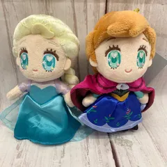 アナと雪の女王 - エルサ　アナ ぬいぐるみキーホルダー TINY FROZEN｜ディズニー アナと雪の女王 エルサ tiny ぬいぐるみキーチェーン 新品 お顔