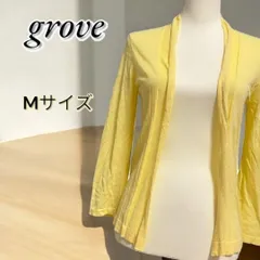 grove レディ-ス グローブ ニット カーディガン 薄手 長袖 トップス