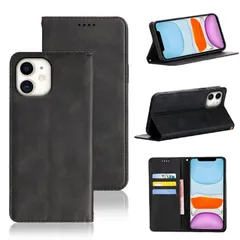 iPhone 11 ケース 手帳型 iPhone11 手帳型ケース iPhone 11 スマホケース カバー 手帳型 PUレザー カード収納 財布型 耐衝撃 ケース マグネット スタンド機能付き 5色(いphone11 ケース 手帳型) (ブラック) 1