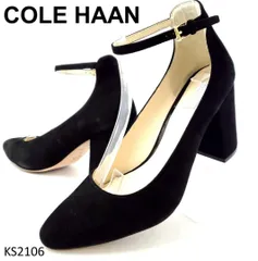 コールハーン　スエード　太ヒール　チャンキーヒール　アンクルストラップ　US7