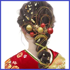 水引 髪飾り】成人式 和玉 金箔 銀箔 かすみ草 組紐 人気 ロープ ゴールド シルバー ヘアアクセサリー 前撮り 【JZOON 振袖 卒業式 結婚式 和装 袴 着物 浴衣に ブライダル 花嫁 ヘッドパーツ