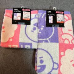 BT21 ハンドタオル&フェイスタオル　各１枚　２枚セット