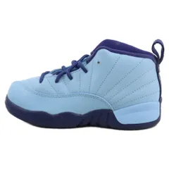 NIKE (ナイキ) TD Air Jordan 12 Retro Blue Cap エアジョーダン 12 レトロ ブルーキャップ ミッドカットスニーカー キッズ 819666-418 ブルー US10C/16.0cm