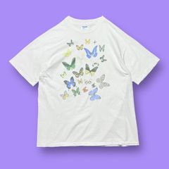 m*y様 90s DAN GILBERT“ダンギルバート“蝶 フォト アート T - メルカリ