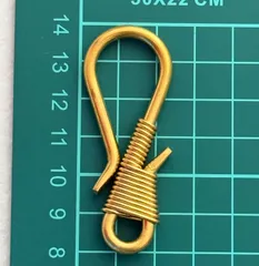 真鍮 カラビナ キーフック　ヴィンテージ キーホルダー ハンドメイド パーツ