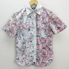 G■レッドイヤー/REDEAR 半袖シャツ/コットン【M】白系/men's/140【中古】■のサムネイル