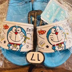 ドラえもん　サンダル　男の子　キッズ　17cm　水色　ドラえもんサンダル