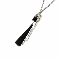 アドーア ADORE ブラックキューブACC ネックレス ペンダント ビジュー ブラック シルバーカラー /KHのサムネイル