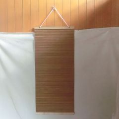 新品 未使用 飾っておしゃれな 竹製 和風 タペストリー 25 幅38cm長さ85cm