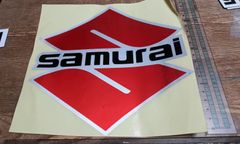 スズキ風　サムライ　反射ステッカー　ビッグ