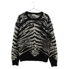 SAINT LAURENT PARIS (サンローランパリ) 14AW ゼブラモヘアニット 352842 Y1FC1 セーター ブラック/ホワイトのサムネイル