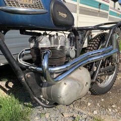 トライアンフ 　マフラー　ハイパイプ　エキゾーストパイプ　カスタム　ビンテージ　T120 / TR6　ユニット　(70_6370_72)