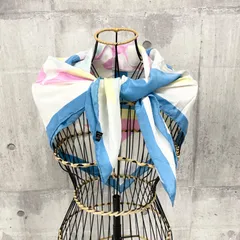 Y-02013 Chloe クロエ 100%SETA シルク スカーフ 汚れ有り